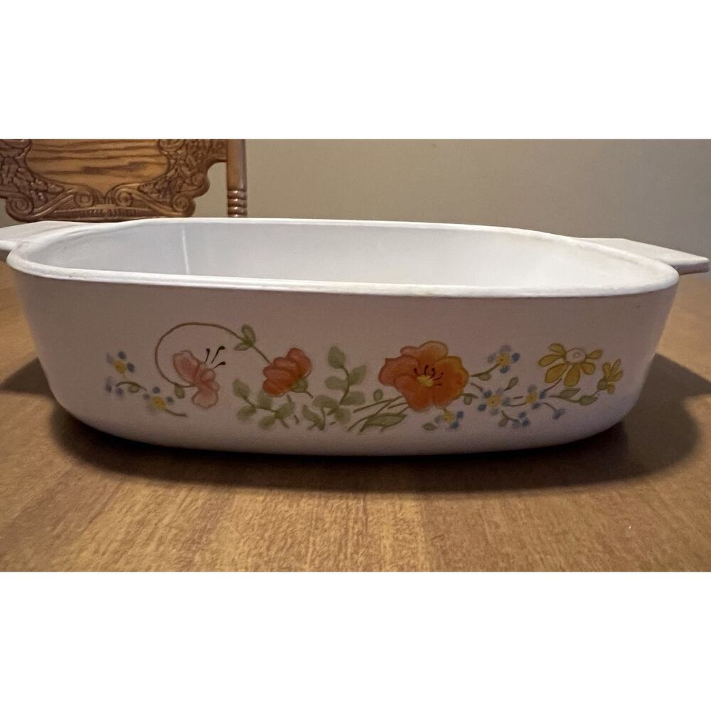 Vintage Corning Ware 1.4L Wildflower Casserole Dish No Lid